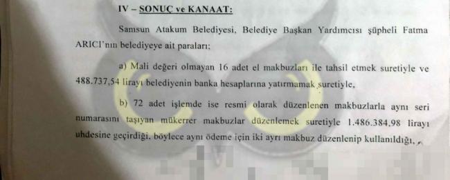 Atakum Belediyesi’nde skandal: Duruşma perşembe günü!