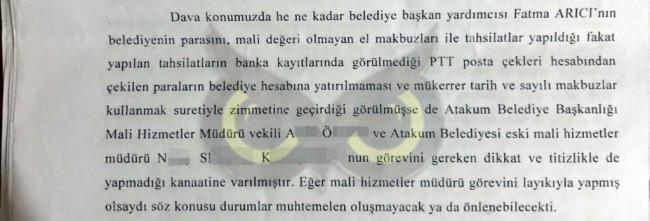 Atakum Belediyesi’nde zimmet skandalı: Mahkeme ek rapor istedi