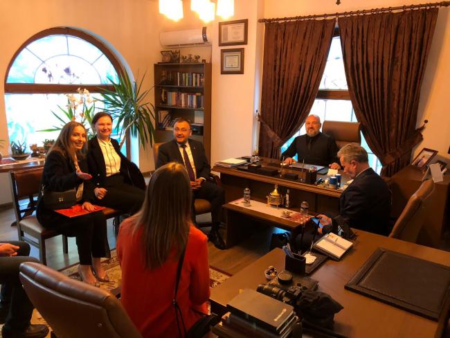 Ukrayna Büyükelçisi Samsun Protestan Kilisesi’ni ziyaret etti