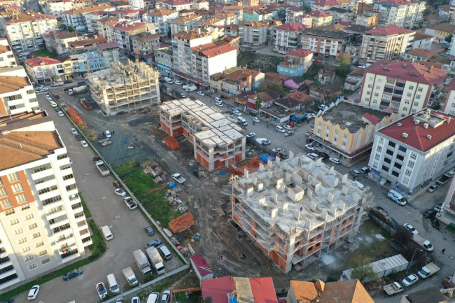 Çarşamba’da Aşiyan Evleri inşaatı yükseliyor