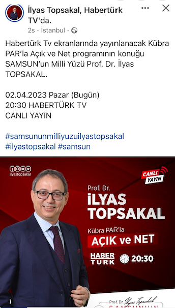 MHP’nin Samsun birinci sıra adayına canlı yayında Fenerbahçe Beşiktaş maçı uyarısı