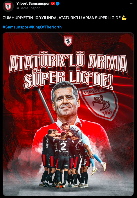 Atatürklü arma Süper Lig’de: Samsunspor 11 yıl sonra geri döndü