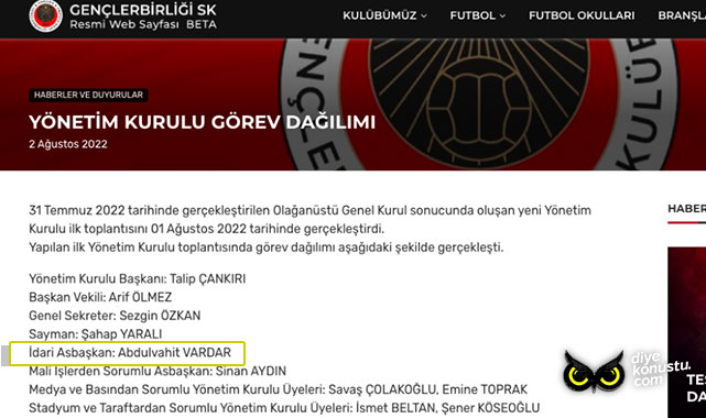 MHP’nin istihbaratçı Samsun milletvekili adayı Gençlerbirliği’nin İdari Asbaşkan’ı çıktı