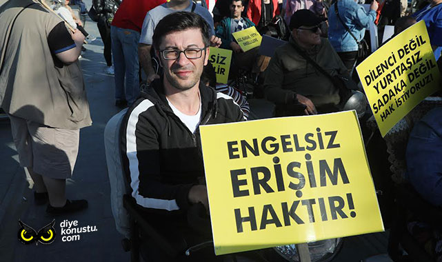 Atakum’da engelli farkındalık yürüyüşü: Sadaka anlayışını kabul etmiyoruz