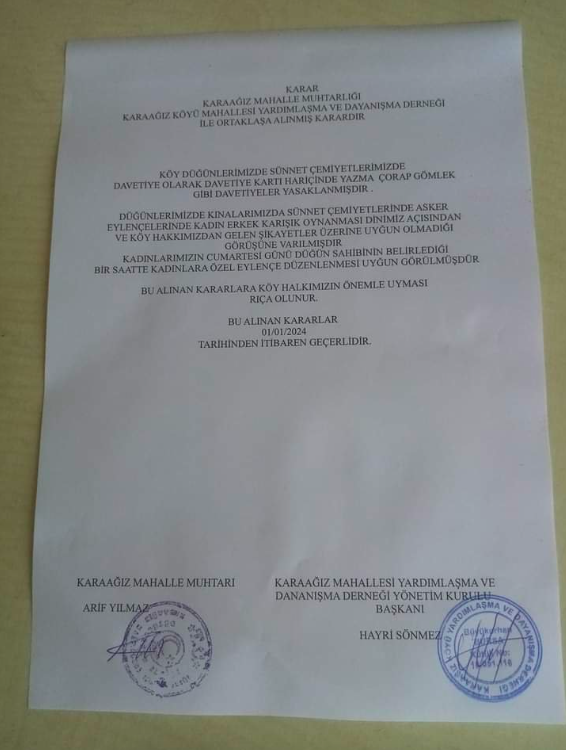 ‘Dinen uygun değil’ notuyla! Kadın ve erkeklerin birlikte eğlenmesi yasaklandı