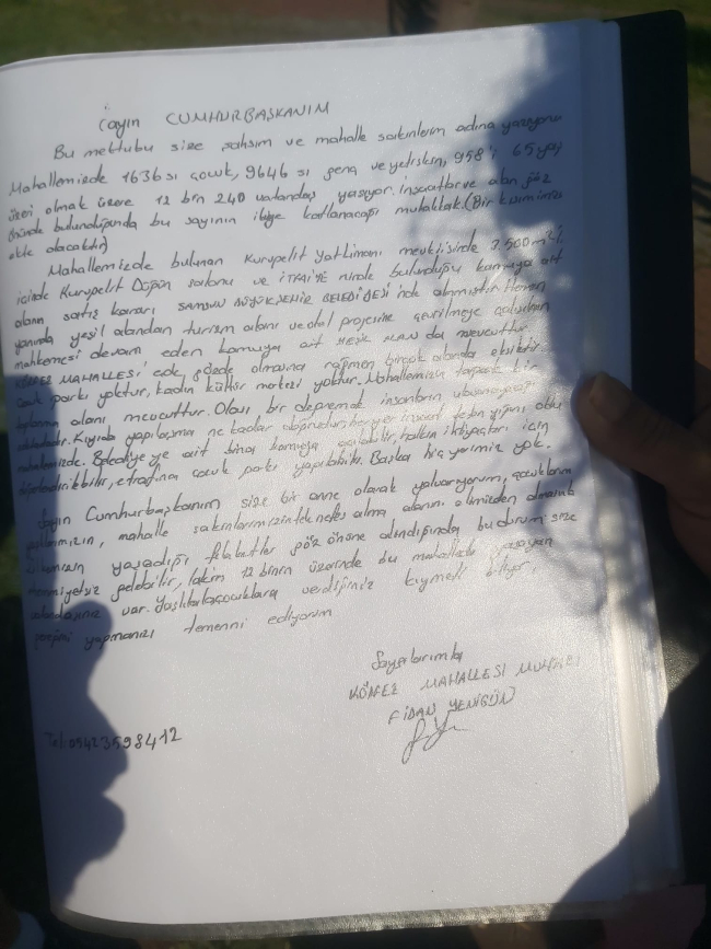 Mahalleli ayakta! AKP’li belediyeyi Erdoğan’a mektupla şikayet ettiler