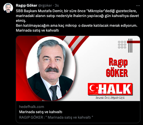 Gazetecilere mikrop demişti: AKP’li başkan 4 buçuk yıl sonra ihale günü kahvaltı verdi