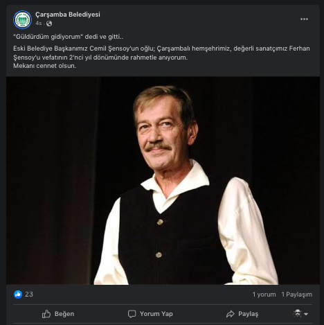 Yazıklar olsun Samsun! Ferhan Şensoy memleketinde unutuldu