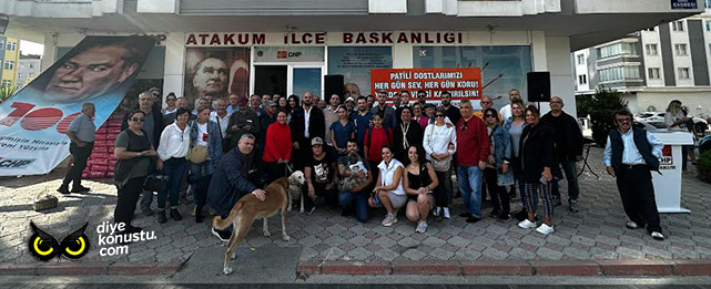 CHP Atakum ilçe teşkilatı 1 ton mama dağıttı