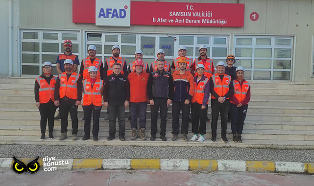Atakum’un afet gönüllüleri eğitimlerini tamamladı