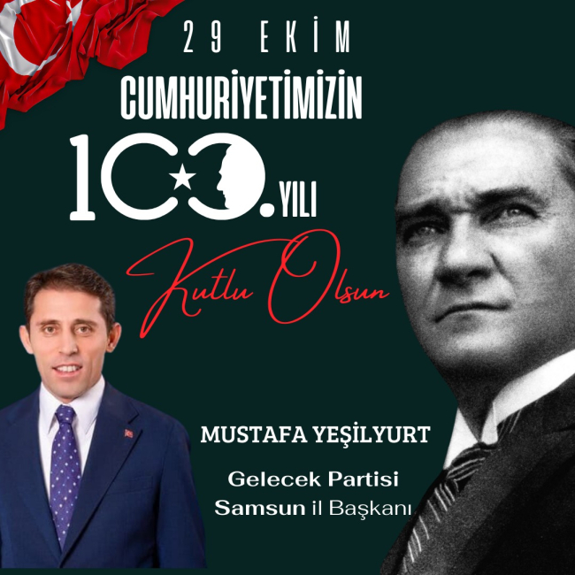 Başkan Yeşilyurt’tan 29 Ekim mesajı