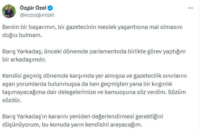 Özgür Özel ilk hatasını yaptı…