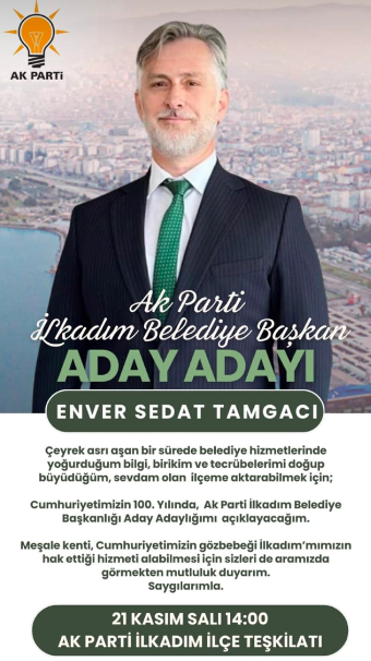 Geçmişi skandallarla dolu… SAMULAŞ’ın başarısız genel müdürü İlkadım için siyasete soyundu…