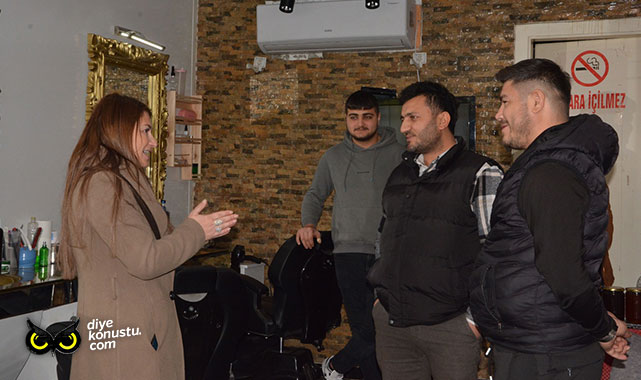Gamze Özatılgan’dan esnaf turu… “İlçem için yapacak çok işim var”