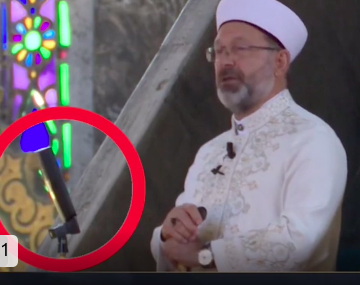 Ali Erbaş fena yakalandı!