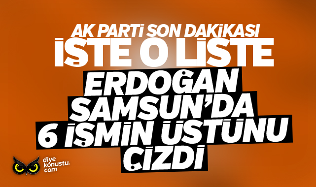 Liste depremi… AK Parti Samsun’da toplu istifa haberi…