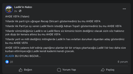 Liste depremi… AK Parti Samsun’da toplu istifa haberi…