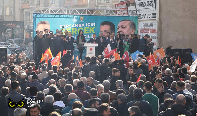 Çarşamba'da miting gibi SKM açılış