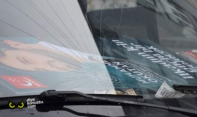 Samsun’da Saadet Partisi adayının aracına saldırı