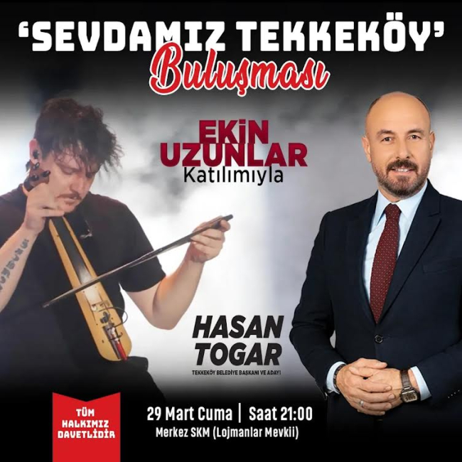 Tekkeköy’ü buluşturacak konser… Ekin Uzunlar sahne alacak…