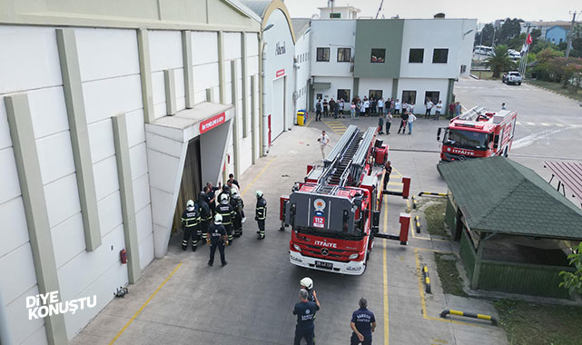 Samsun İtfaiyesi nefes kesti… Fabrika yangınına hızlı müdahale…