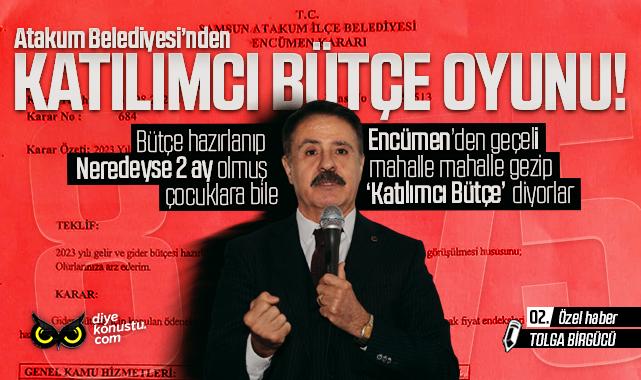 Atakum Belediyesi’nin ‘Katılımcı Bütçe’sinden siyasi oyun çıktı: Bütçe çoktan hazırlanıp karara bağlanmış!