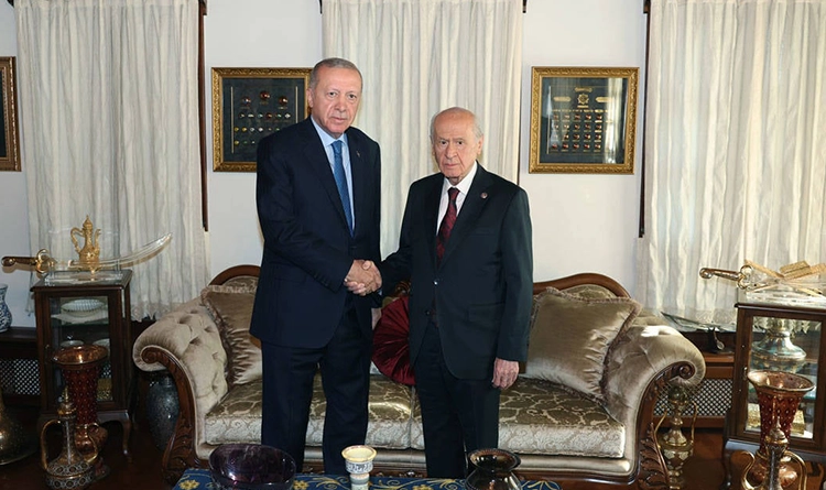 Erdoğan’dan Bahçeli’ye Ankara’da ziyaret