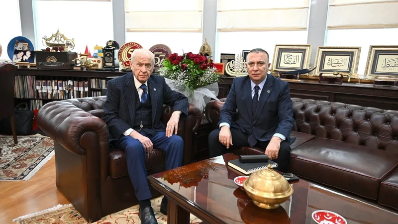 MHP Genel Başkanı Devlet Bahçeli ve İzzet Ulvi Yönter