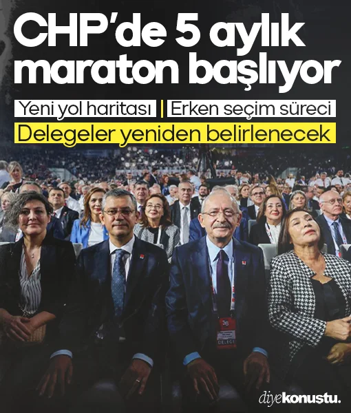CHP’de 5 aylık maraton başlıyor: Yeni yol haritası, seçim süreci, delegeler yeniden belirlenecek