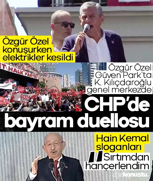 CHP'de iki ayrı bayram: Kılıçdaroğlu 'hesap sormak', Özel 'kayyım meselesi' dedi