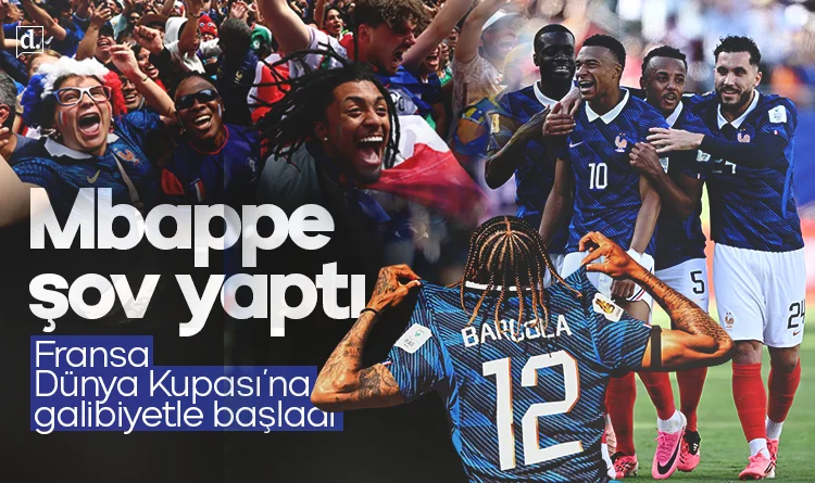 Fransa, Dünya Kupası’na galibiyetle başladı! Mbappe şov yaptı