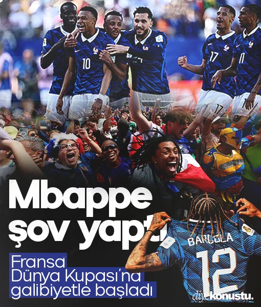 Fransa, Dünya Kupası’na galibiyetle başladı! Mbappe şov yaptı