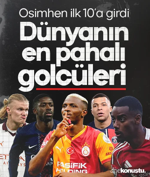 İşte dünyanın en değerli golcüleri: Osimhen ilk 10'a girdi