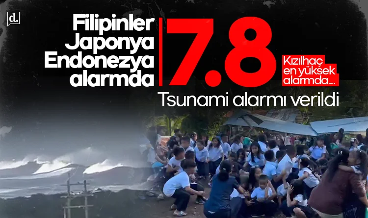Kızılhaç en yüksek alarmda! 7.8 büyüklüğünde deprem: Tsunami alarmı verildi
