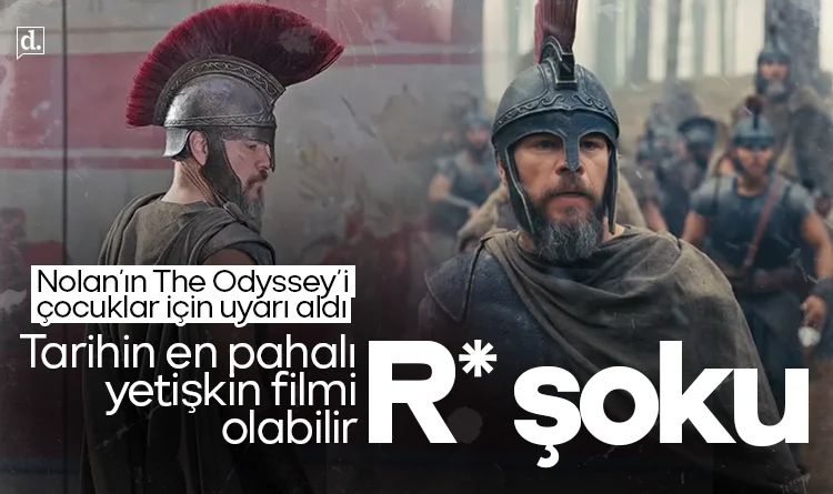 'The Odyssey' için R şoku: 250 milyon dolarlık yapım, çocuklar için uyarı aldı