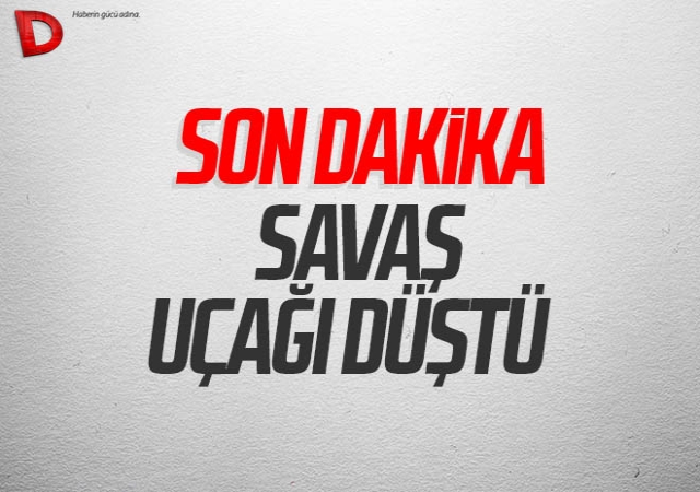 Konya’da savaş uçağı düştü