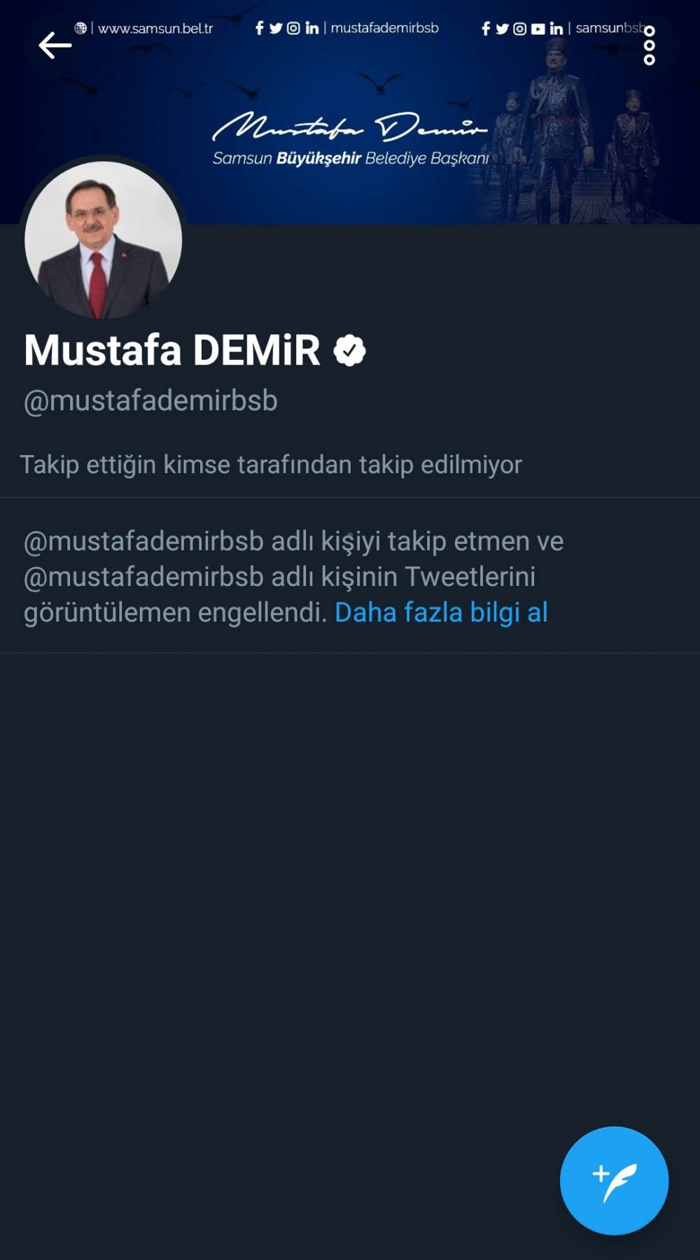 Başkan Demir engelledi vatandaş çıldırdı