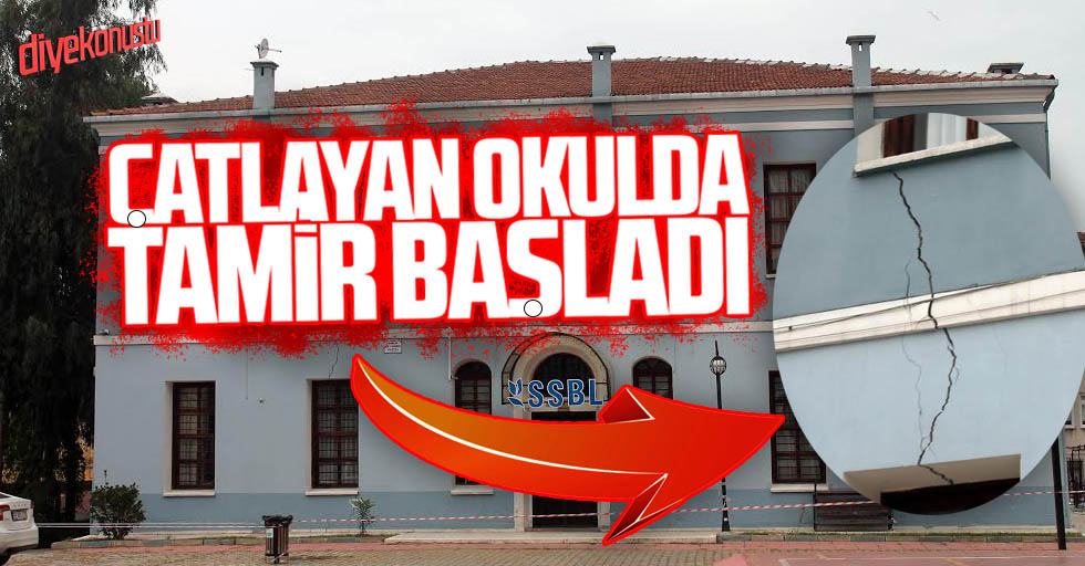 Samsun’da 80 öğrenci tahliye edilmişti, o okulda tamir başladı