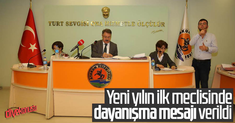 Samsun’da 2020’nin ilk meclisinde ‘Dayanışma’ mesajı