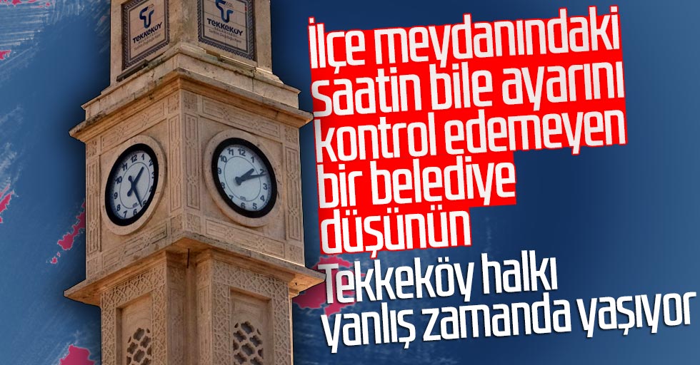 Koca ilçenin saatleri yanlış!