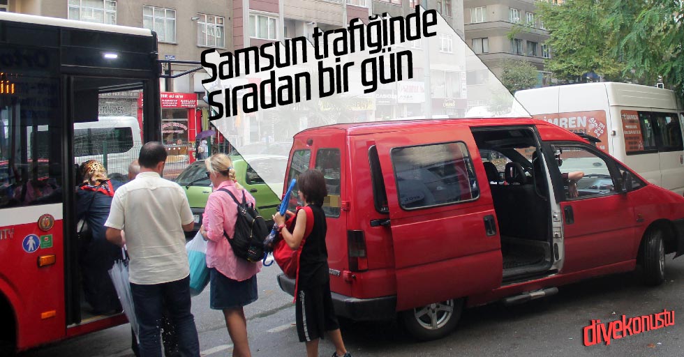 Samsun’da dolmuş terörü