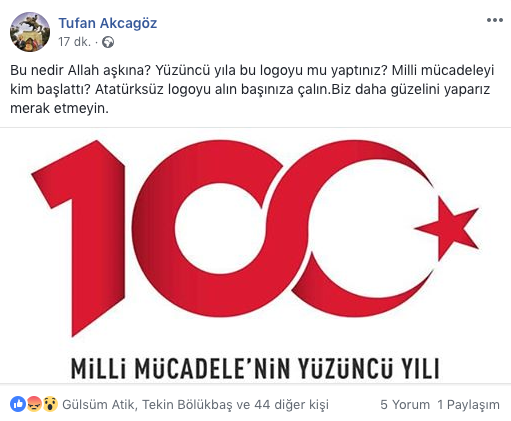 ‘… logoyu alın başınıza çalın.’