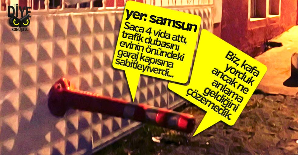 Samsun’da anlam verilemeyen görüntü