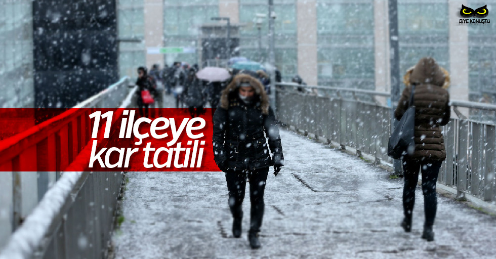 Samsun’da 11 ilçeye kar tatili var!