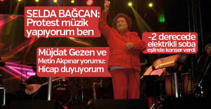 Selda Bağcan’dan -2 derecede elektrikli sobalar eşliğinde yeni yıl konseri