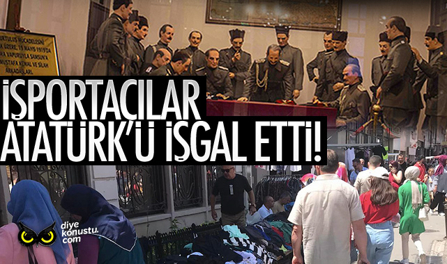 Atatürk’ün savaş planları yaptığı müzeye işportacı işgali