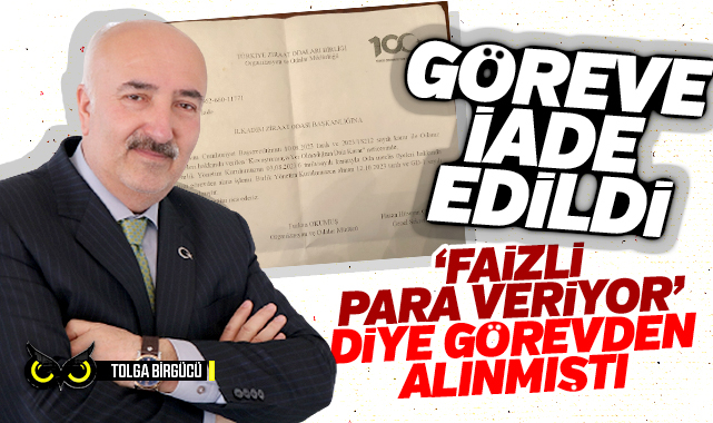 Türkiye bizden duymuştu… TZOB’daki kaos sona erdi… Başkan göreve iade edildi…