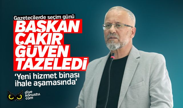 Gazeteciler cemiyetinde seçim… Başkan Çakır güven tazeledi…