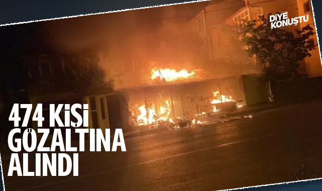 Suriyeli olayları: 474 kişi gözaltına alındı