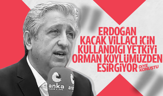 CHP Milletvekili Çan: Kaçak villacıya var, orman köylüsüne yok